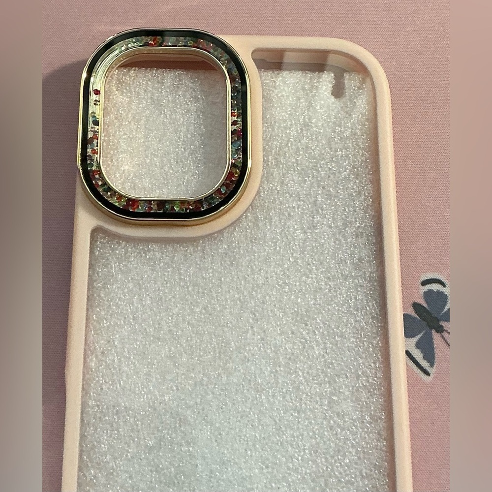 Sparkling Phone Case with Rhinestone Accents/ I Phone 16 - Picture 2 of 4
